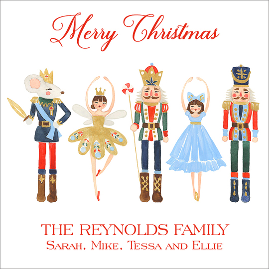 Nutcracker Square Gift Stickers